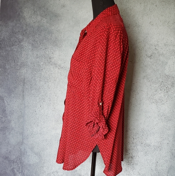 Grand & Greene Women's Red & Black Top Size L - Picture 9 of 14